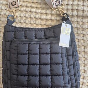 Urban Expressions Quilted Black Crossbody Bag